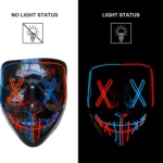 LED Halloween Mask The Purge – Scary Glow Mask for Parties & Raves