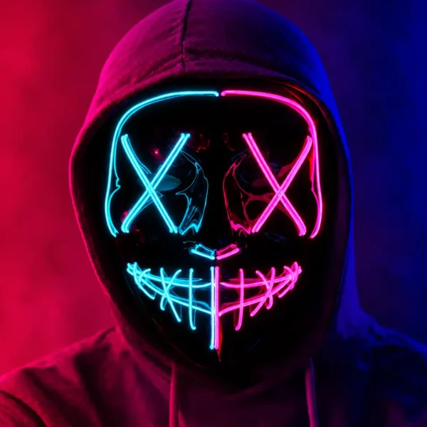 Blue Pink LED mask