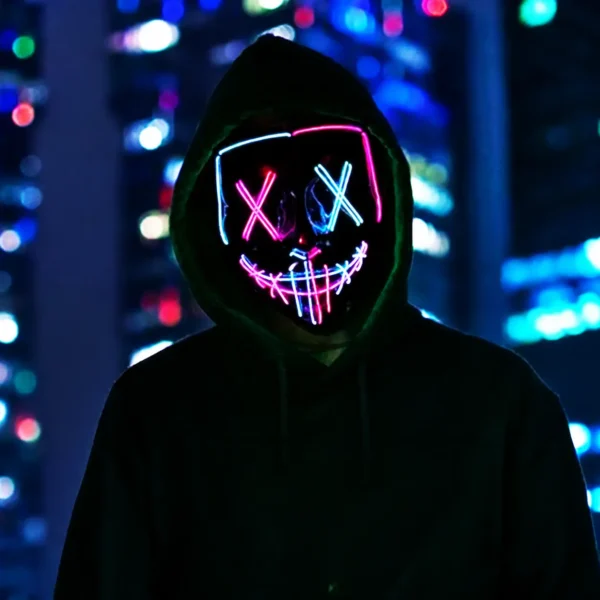 LED mask detail