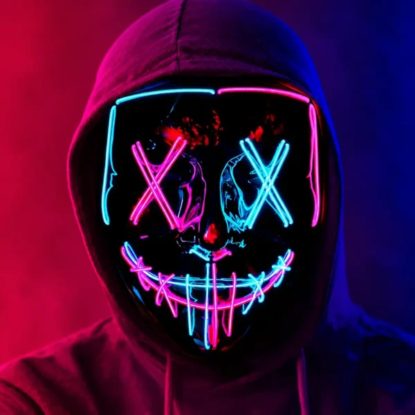 Pink and Ice Blue LED mask