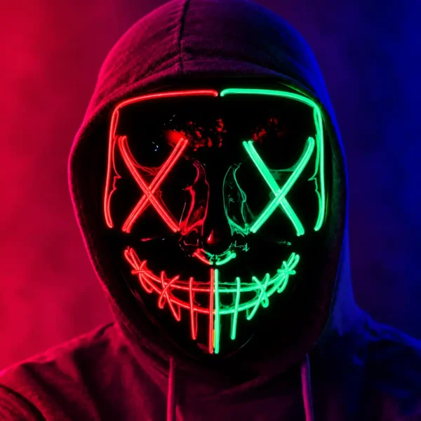 Red Green LED mask
